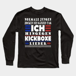 Kickboxen Boxring Knock‘out Sport Männer Long Sleeve T-Shirt